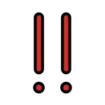 Double Exclamation Mark SVG Icon